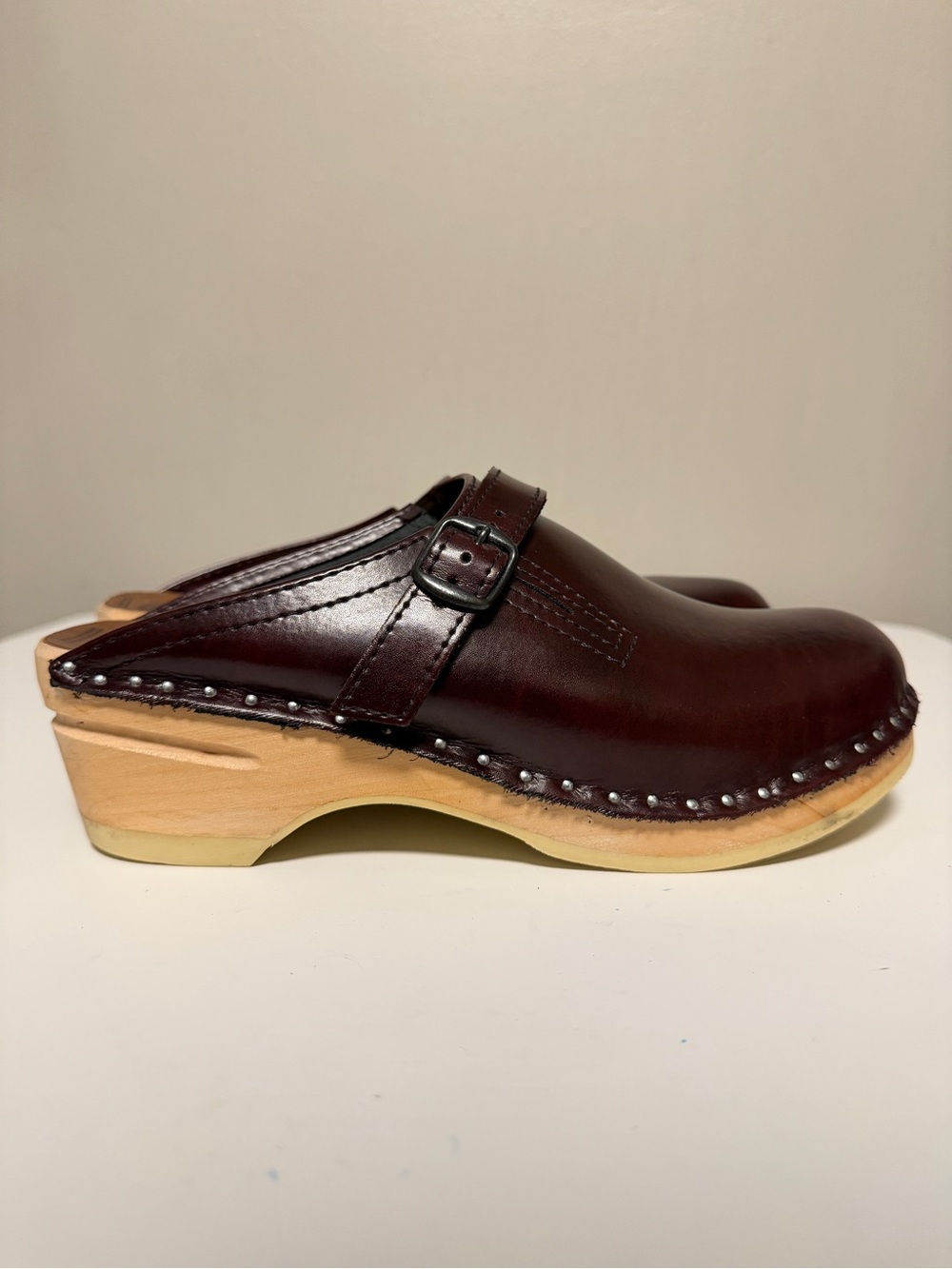 Swedish Clogs Troentorp Raphael Brown Pull Up Shoe Women’s EU 39 US 9-9.5 - Picture 3 of 8